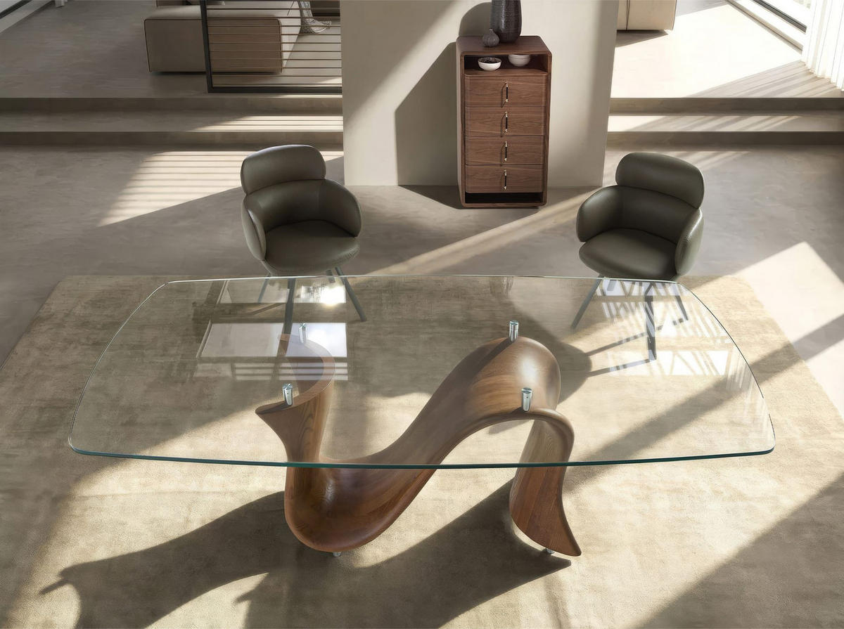 KOMMODE aus Nussbaum und PVC 60/43/117 cm - Goldfarben/Nussbaumfarben, Holz/Holzwerkstoff (60/117/43cm) - ANGEL CERDA