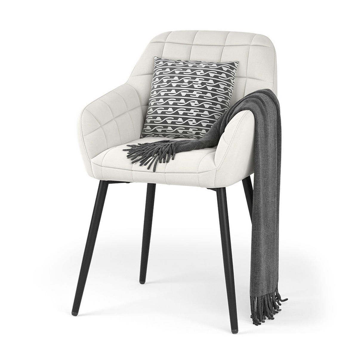ŽIDLE JÍDELNY Relio Béžová 53.5 x 55.5 cm - béžová, textil (53.5/79/55.5cm) - Vicco