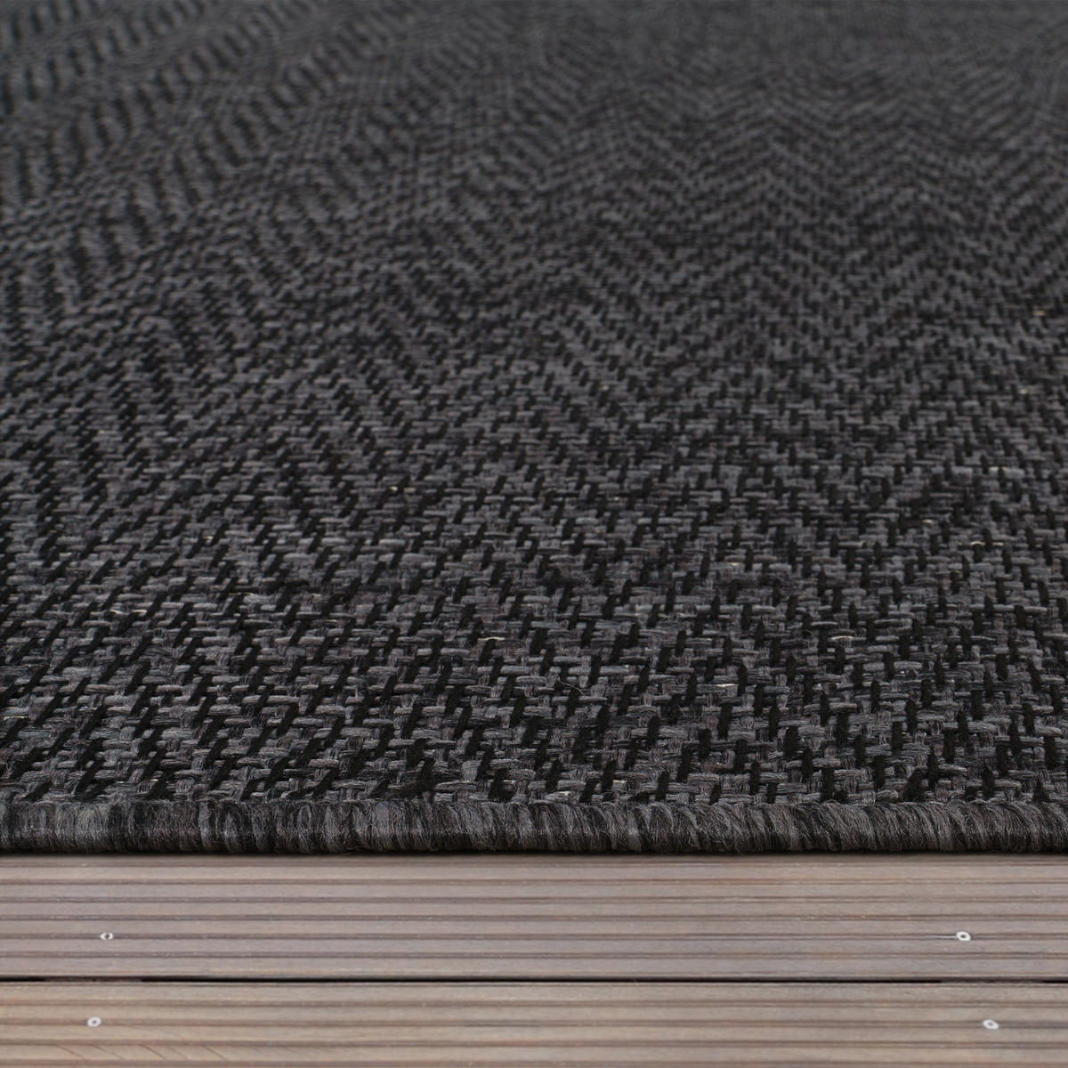 OUTDOORTEPPICH 160/220 cm Luca 421 - Anthrazit, Textil (160/220cm) - Paco Home