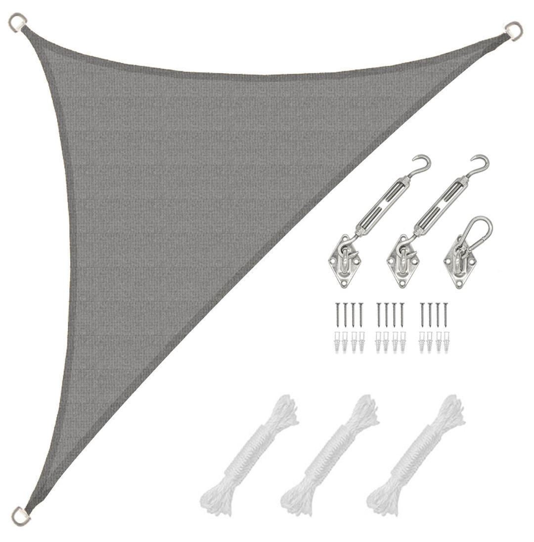 SONNENSEGEL Luftdurchlässig 350/250 cm Grau - Grau, Kunststoff (250/350cm) - Amanka