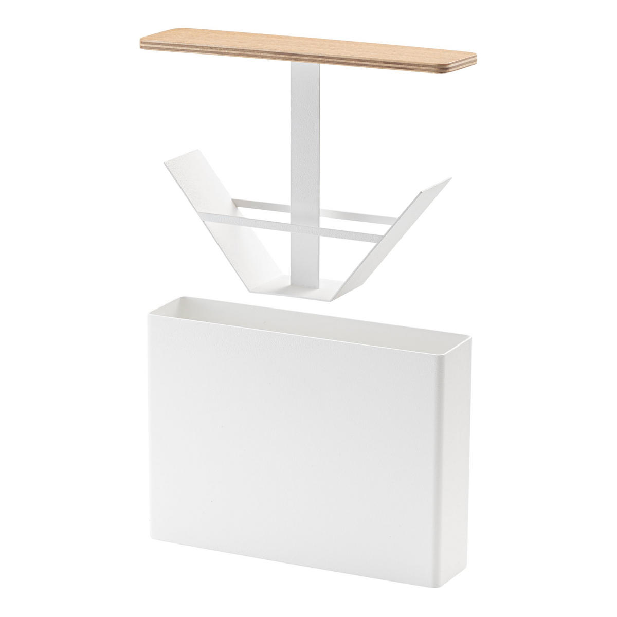 KAFFEEFILTERHALTER Tosca 3097 weiß 15,5/21/5,2 cm - Weiß, Metall (21/15.5/5.2cm) - Yamazaki