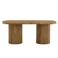 ESSTISCH Naturholzoptik 180/90/76 cm - Naturfarben, Holz (90/180/76cm) - PANGIVO