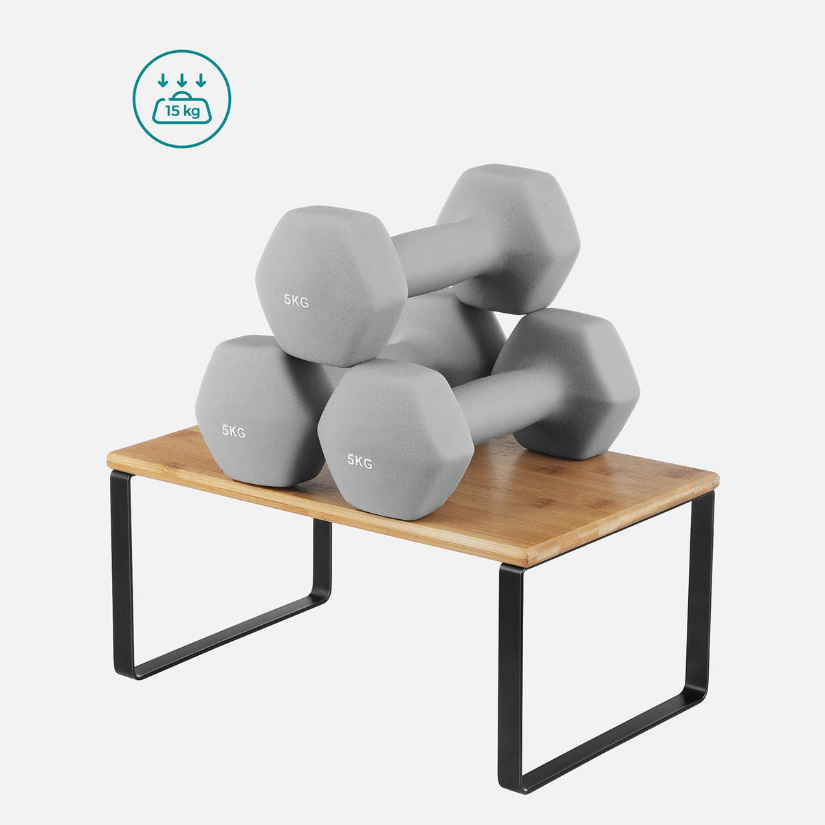 KÜCHEN-ORGANIZER HELSINKI 4ER-SET - Schwarz, Naturmaterialien (29.7/15.5/19.5cm) - Hansiro