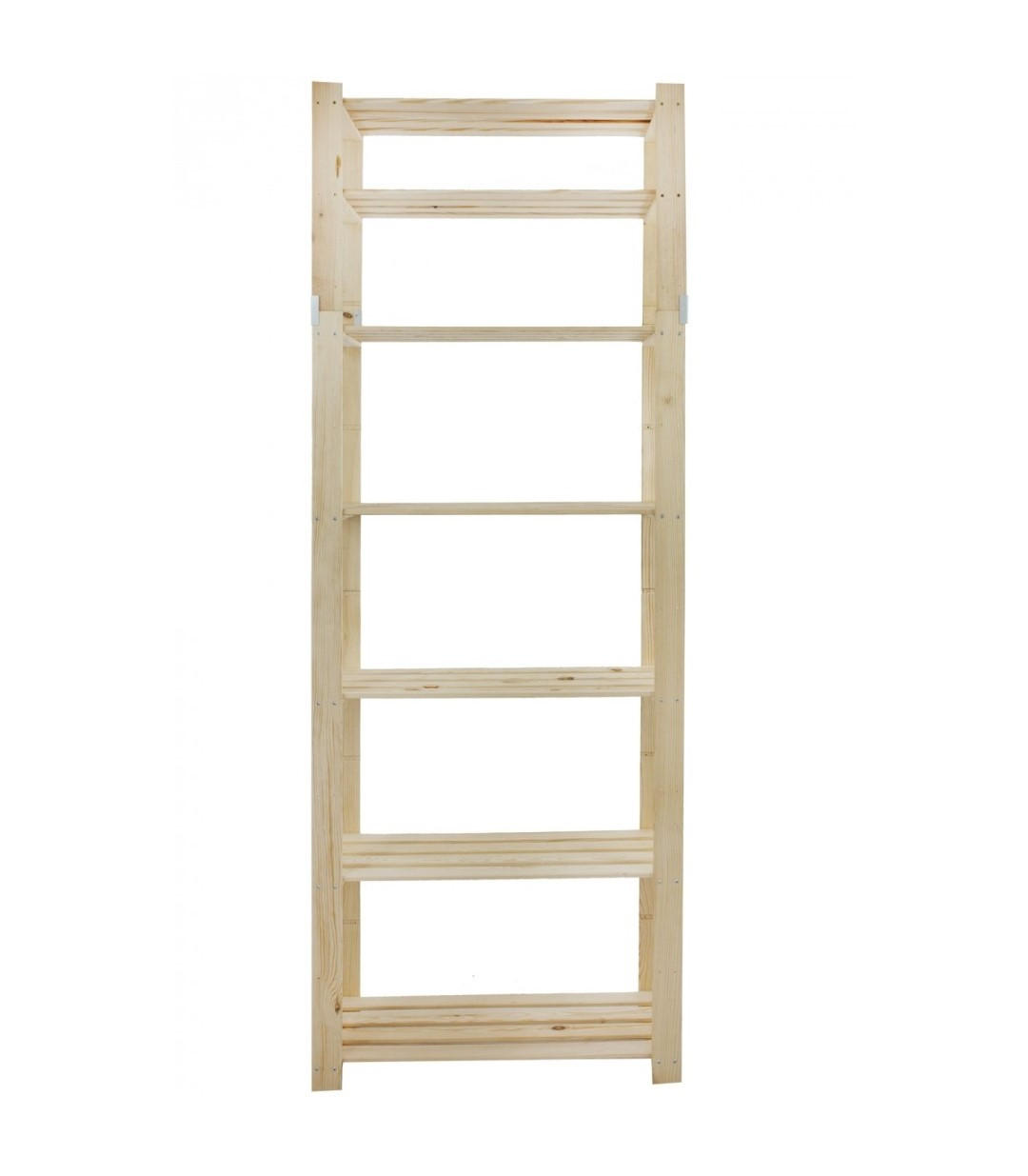 HOLZREGAL PINEPEAK 220x80x38cm 7 Fachboden 1,2cm dickes Kiefernholz Natur - Naturfarben, Holz (80/220/38cm) - PROREGAL