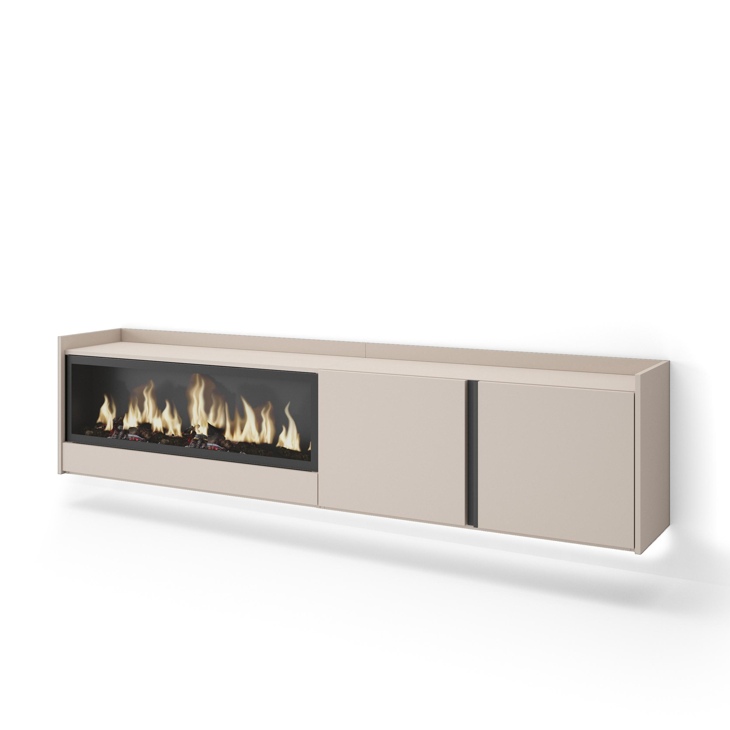 Skraut Home Lowboard, Beige 212x50x35 cm