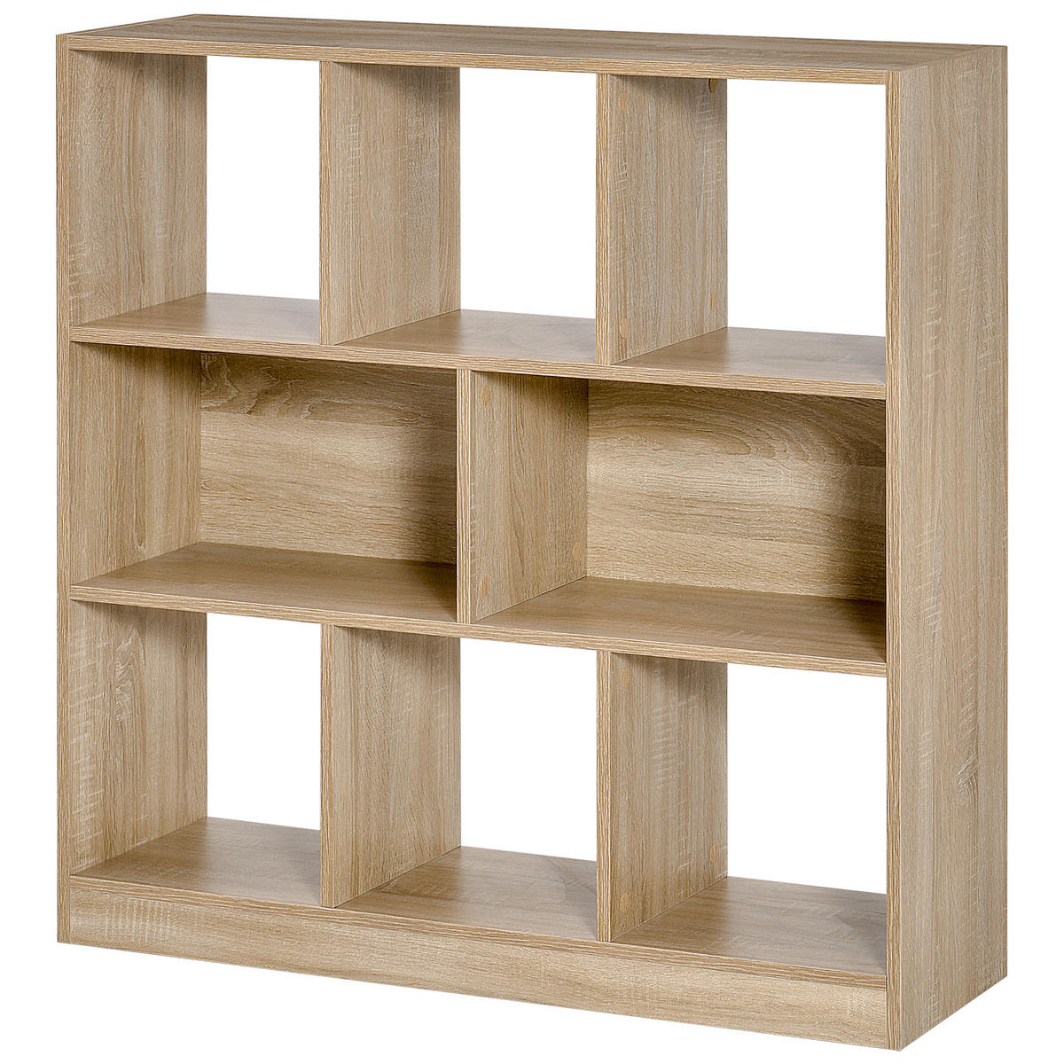 BÜCHERREGAL DE-09358 8 Regalfächer Eichen-Optik - Eichefarben, Holzwerkstoff (97.5/100/30cm) - ComfortXL