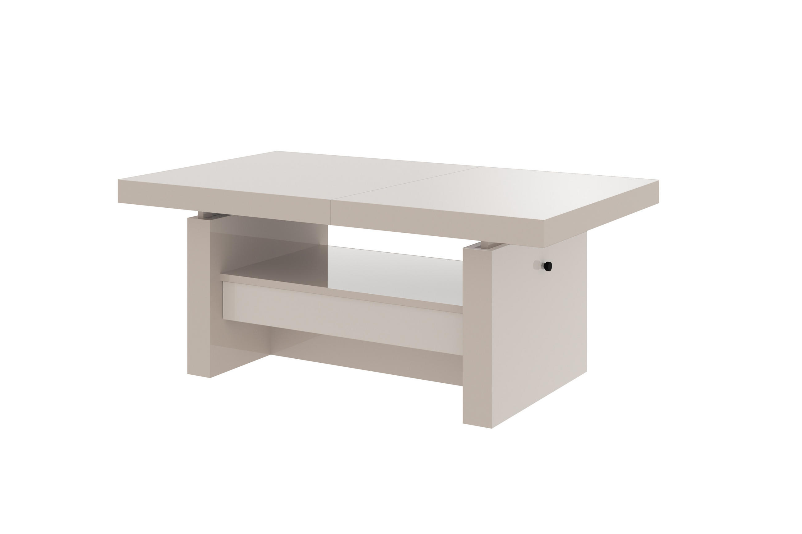 COUCHTISCH rechteckig Cappuccino Hochglanz 120/50/70 cm - Cappuccino, Holzwerkstoff (70/120/50cm) - designimpex