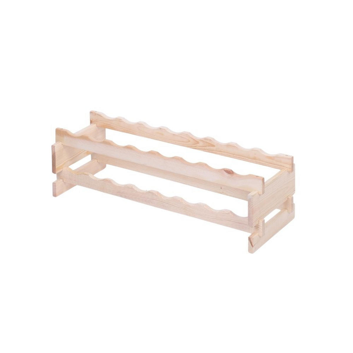 WEINREGAL VINOTECA FLEX PRO HxBxT 23x84x28cm 16 Flaschen auf 2 Ebenen Natur unbehandelt - Naturfarben, Holz (84/23/28cm) - PROREGAL