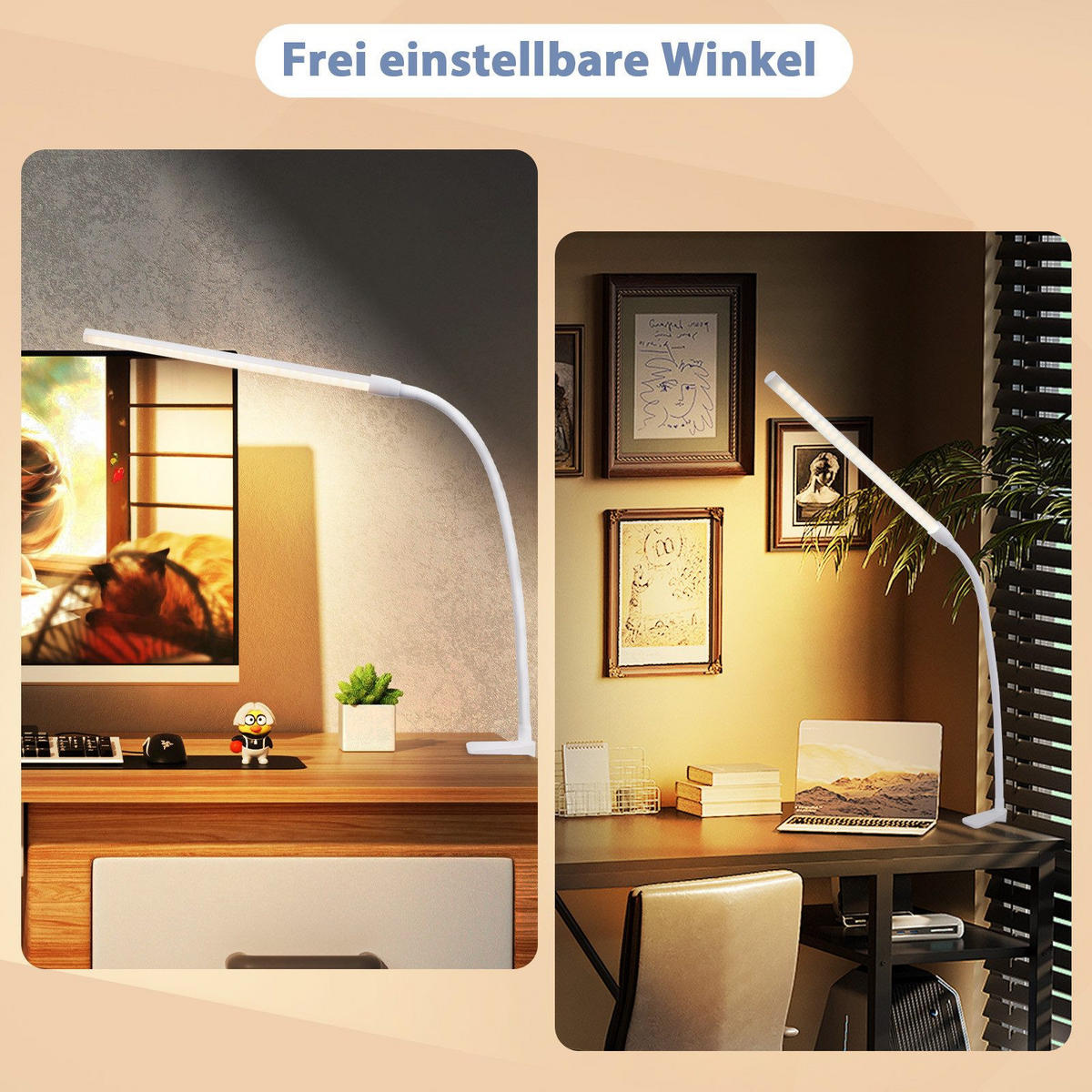 LED-TISCHLEUCHTE Abramowski 80.8/6.5/6.5cm - Weiß, Kunststoff (80.8/6.5/6.5cm) - Nettlife