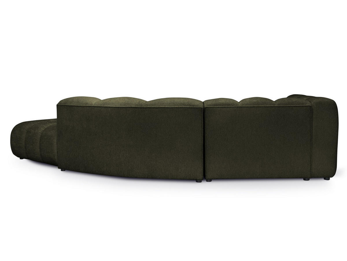 SOFAELEMENT Links Chenille Stoff Grau - Hellgrau/Schwarz, Holzwerkstoff/Kunststoff (179/70/113cm) - Makamii