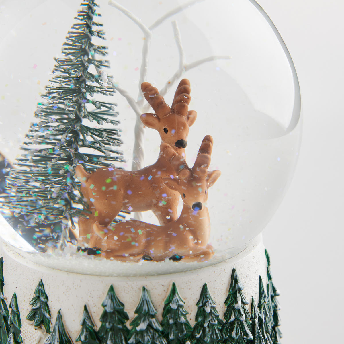 SCHNEEBALL MIT SPIELUHR Snowspark, Mehrfarbig, 14x10 cm, Dekorative Weihnachtsdeko - Multicolor, Glas (10/14/10cm) - home&you