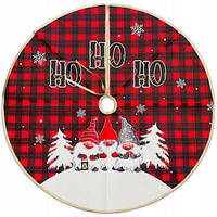 CHRISTBAUMDECKE Weihnachtsbaumdecke 80cm - Dunkelrot, Textil (80/1/80cm) - KRUMAD