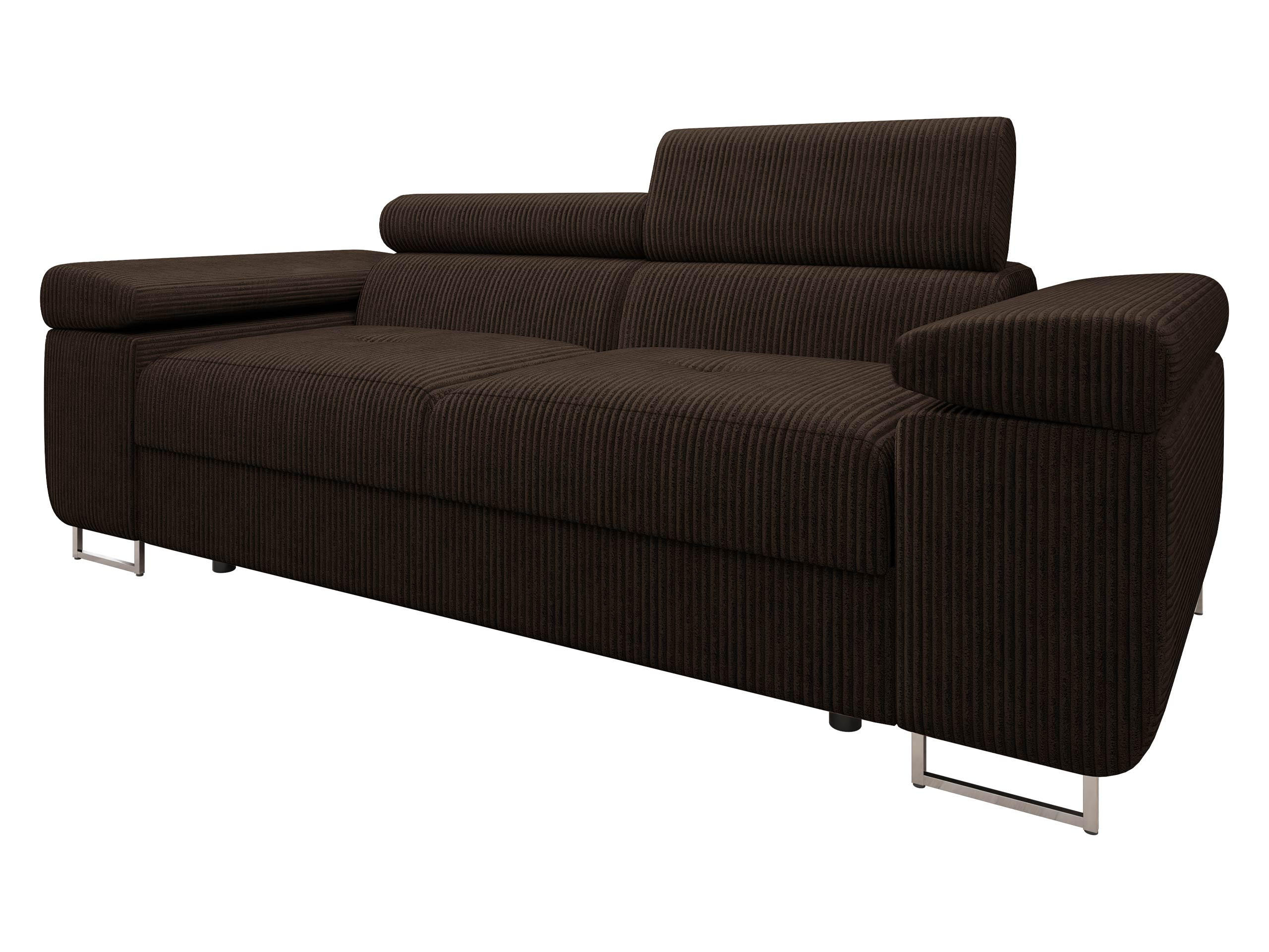 SOFA Torezio 2 Cord - Nussbaumfarben, Holz/Textil (198/90/102cm) - MIRJAN24
