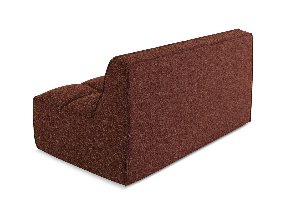 2-SITZER-SOFA Strukturstoff Stoff Rot - Bordeaux/Rot, Kunststoff/Textil (160/75/93cm) - Makamii