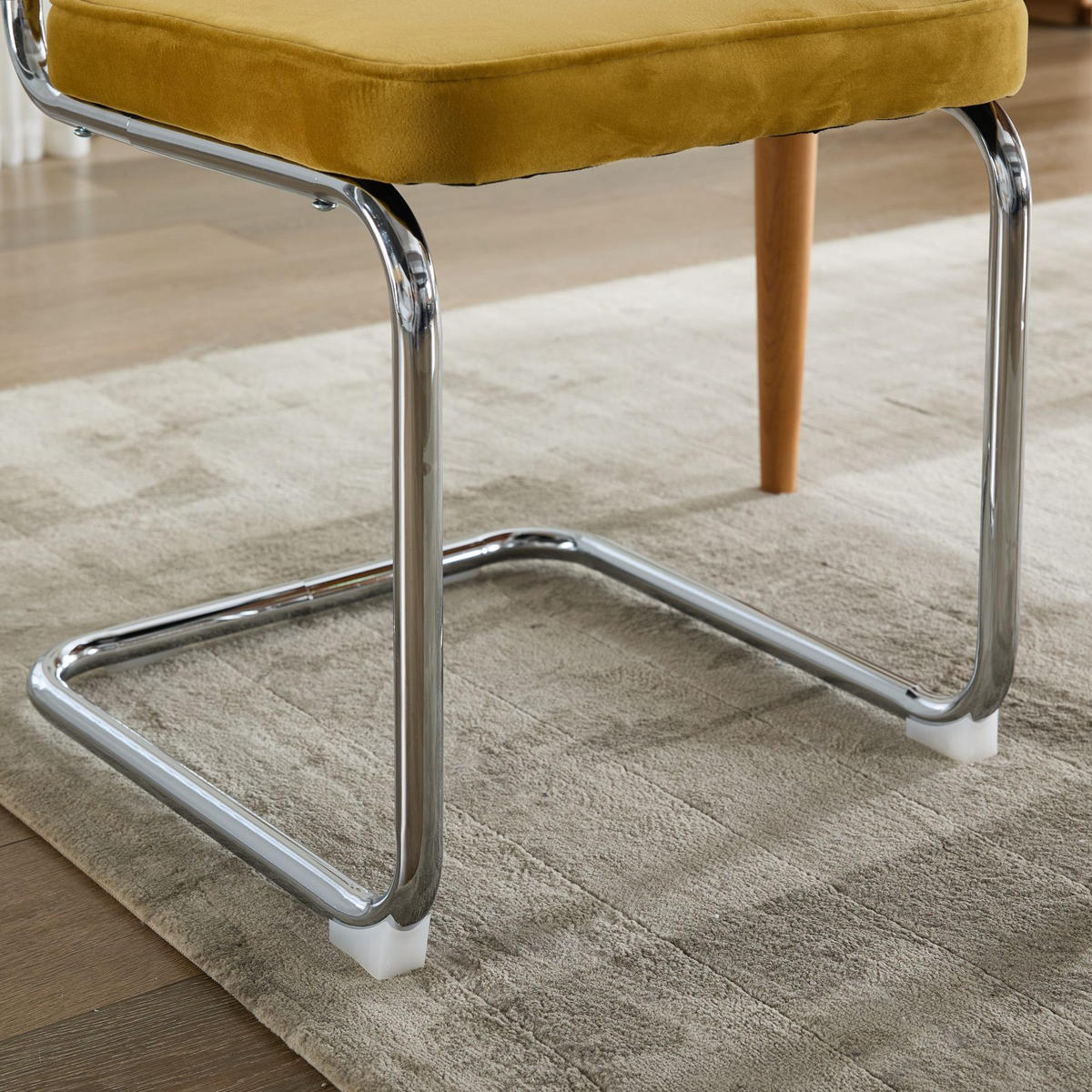 SCHWINGSTUHL DE-36300 2er-Ser mit Rattan-Rückenlehne Gelb - Gelb, Metall (47/81/59cm) - ComfortXL