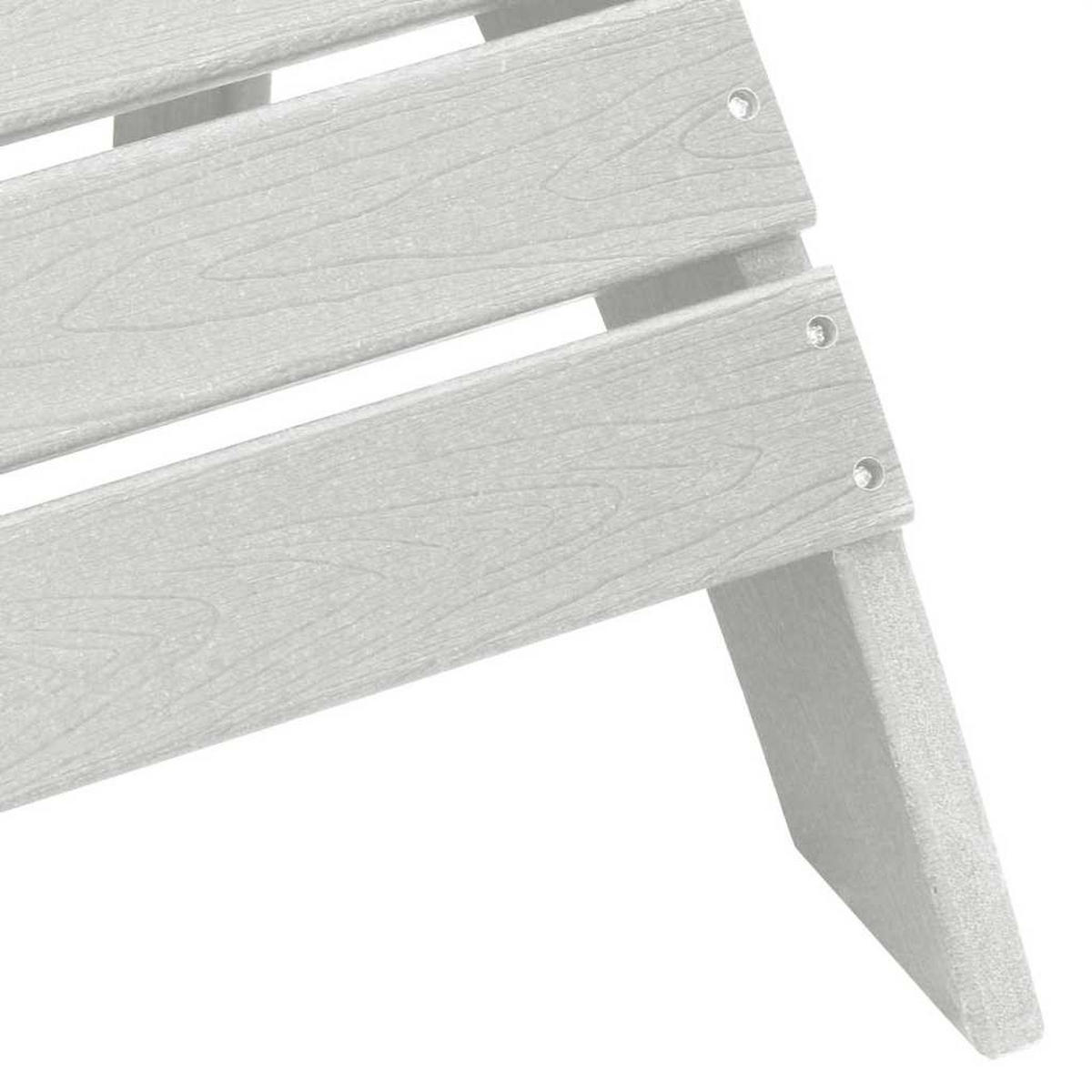 ADIRONDACK-STUHL Weiss 82/74/92 Cm Hdpe - Weiß, Kunststoff (74/92/82cm) - vidaXL
