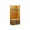 GARDEROBEN-SET Orion I - Eiche Artisan/Orange, Holzwerkstoff/Kunststoff (84/186/46cm) - MIRJAN24