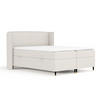 BOXSPRINGBETT Segni Hellbeige 200/200 cm mit Matratze und Topper - Beige/Schwarz, Holz/Holzwerkstoff (200/200cm) - Maison de Reve