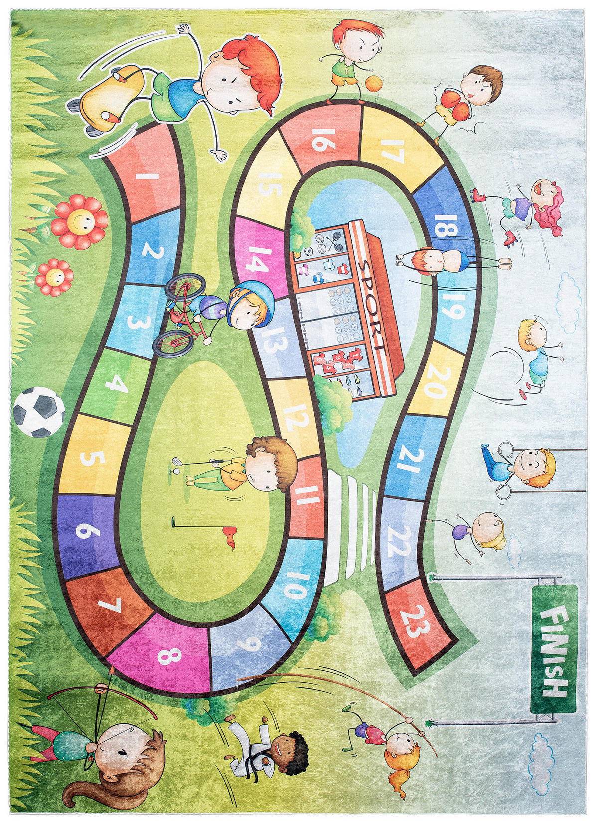 TEPPICH EMMA Grün 160/230 cm - Grün, Kunststoff (160/230cm) - Tapiso