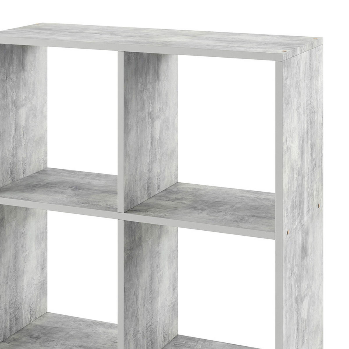 RAUMTEILER Tetra Beton 72.6 x 72 cm - Hellgrau, Holzwerkstoff (72.6/72/29cm) - Vicco