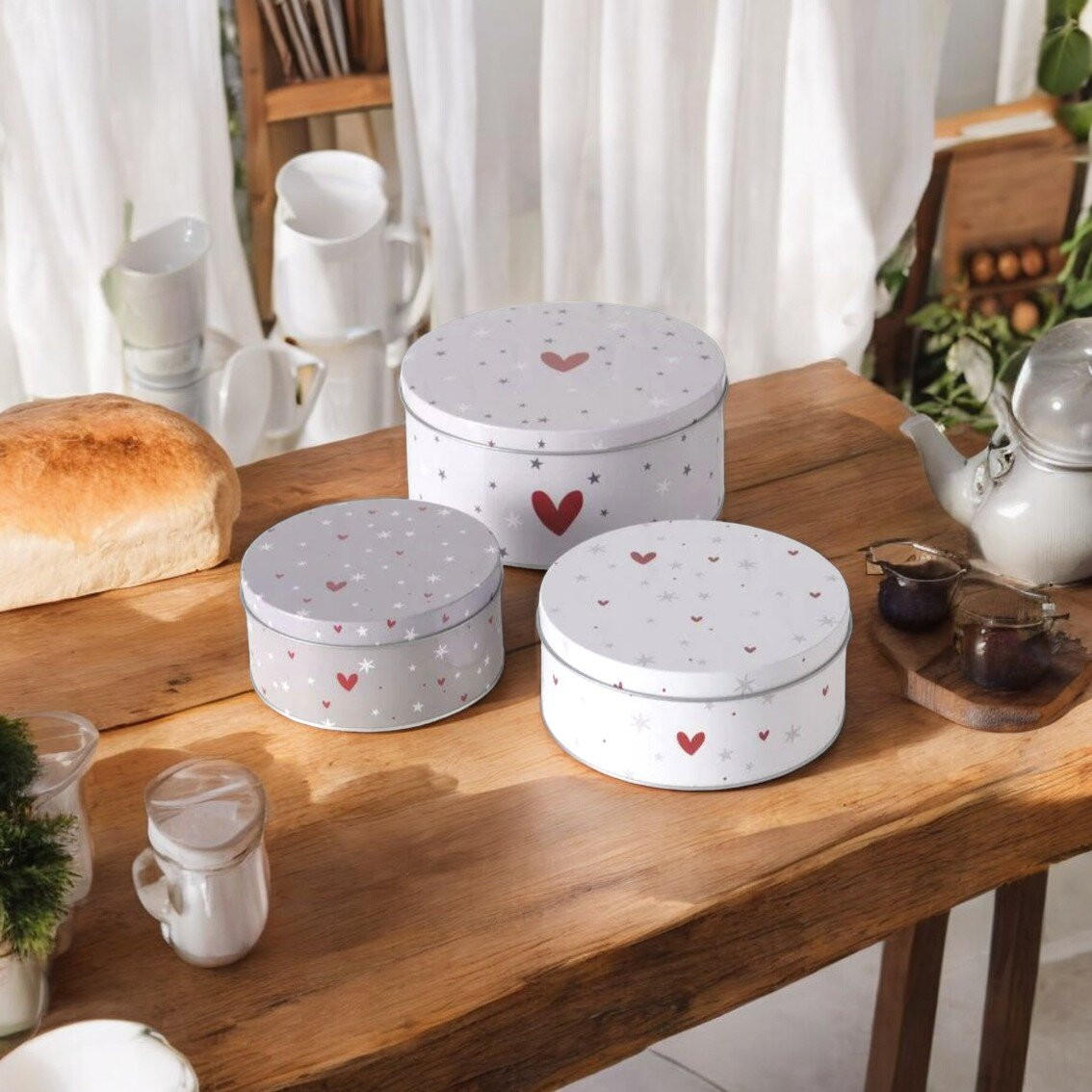 DOSENSET Anella Ø 14-20 cm, 3er-Set - Grau, Metall (20/9/20cm) - Boltze Home