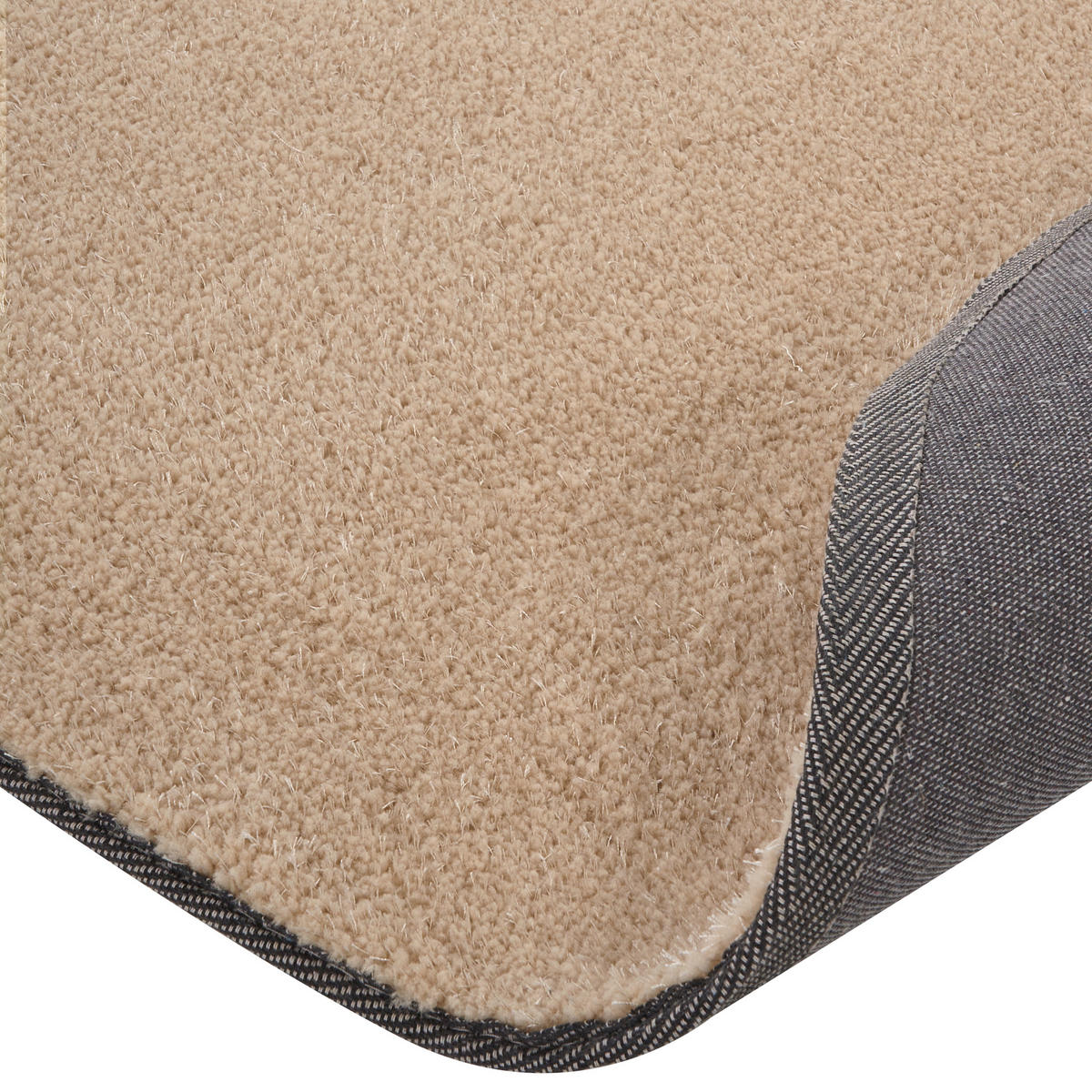 CHLUPATÝ KOBEREC SHAGGY Pískově béžový 140 cm Demre - písková barva/béžová, textil (140/140cm) - Beliani