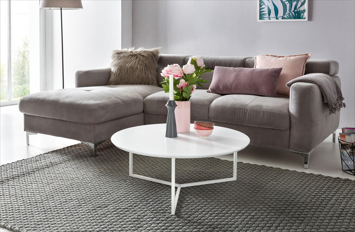 Thumbnail - tinkaro Couchtisch, Weiß, Holzwerkstoff, 80x33x80 cm, Wohnzimmer, Wohnzimmertische, Couchtische
