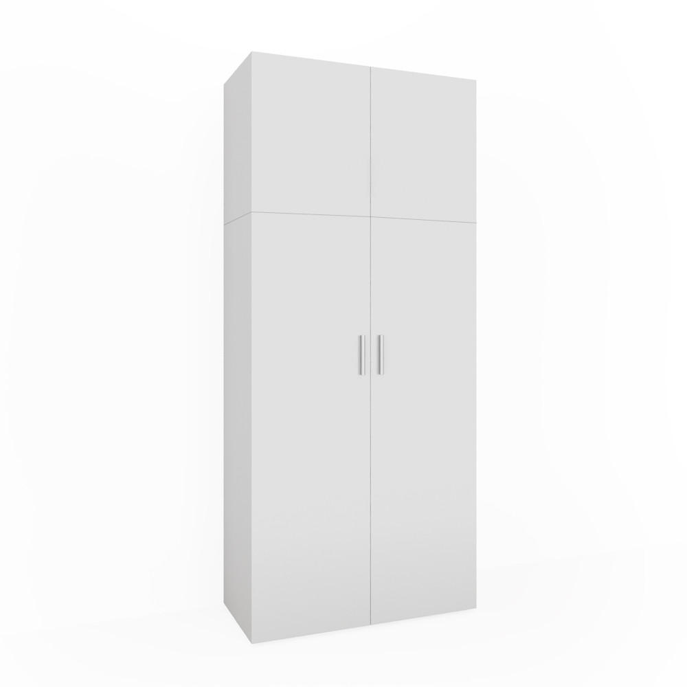 AKTENSCHRANK Frank Weiß 80 x 182.4 cm - Weiß, Holzwerkstoff (80/182.4/37cm) - Vicco