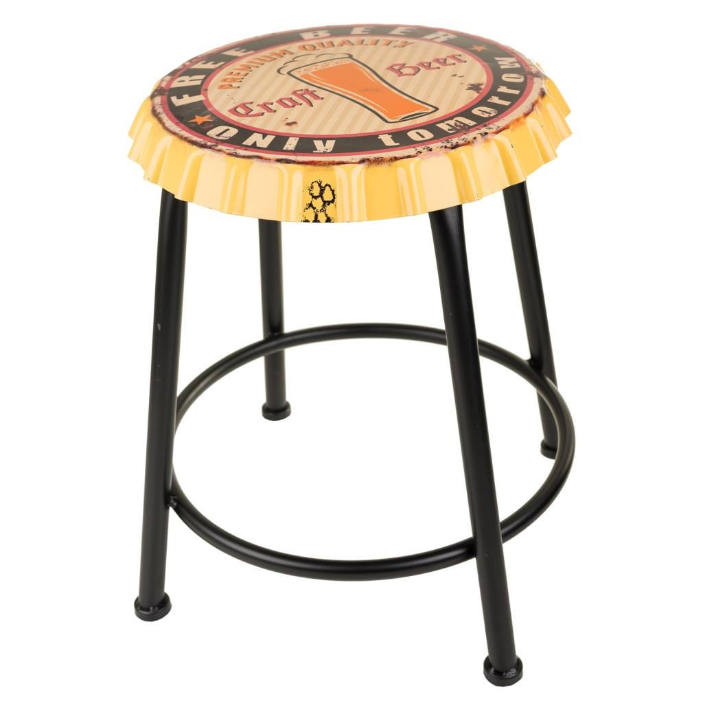 Wanderlust Hocker Gelb 35x46x35 cm