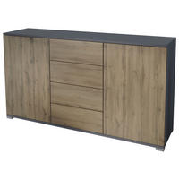 SIDEBOARD Santo Eiche Evoke - Eiche San Remo, Holzwerkstoff (138.5/75.5/35cm) - Vladon