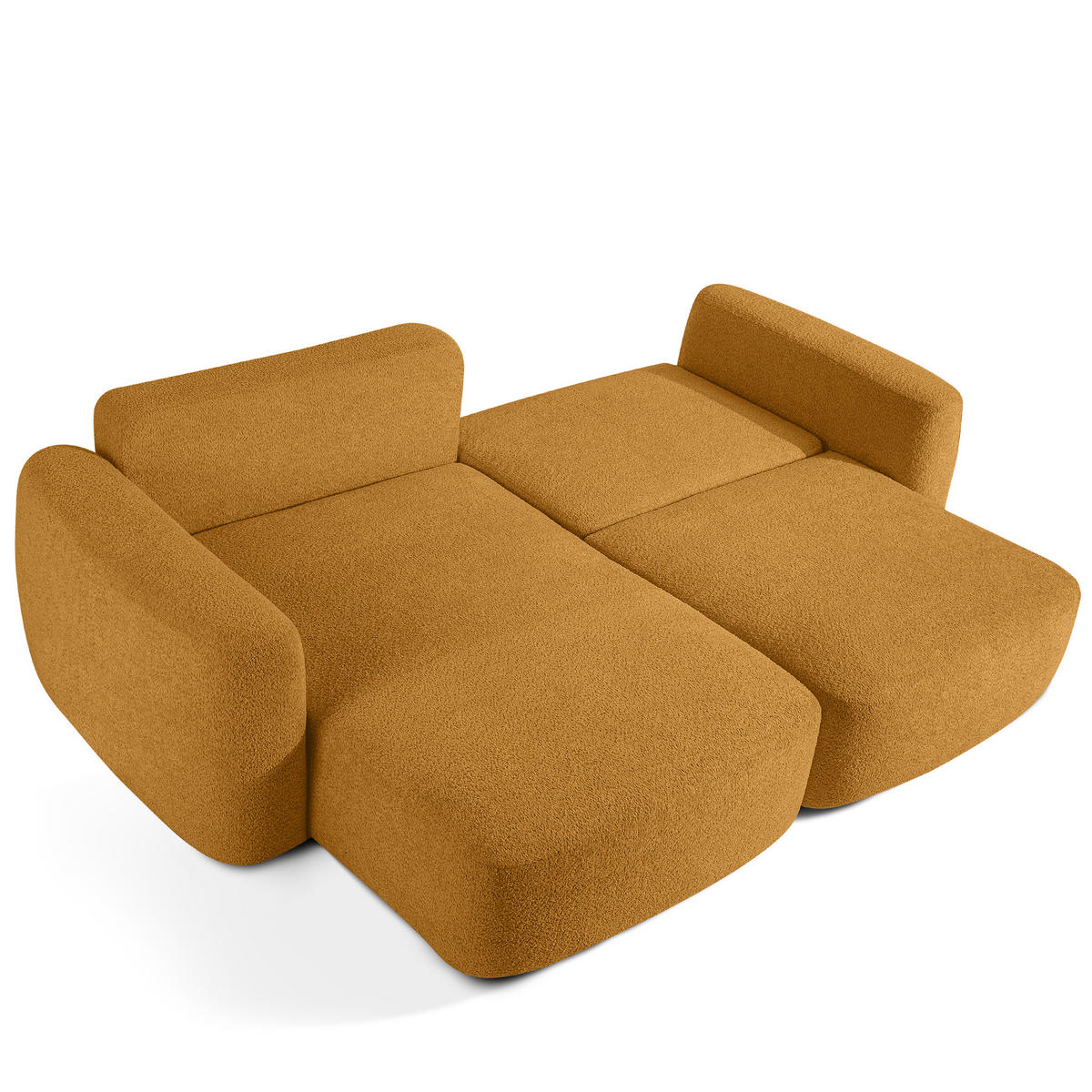 SITZGARNITUR ELOSA - Honig, Holz/Textil (245/85/165cm) - KONSIMO®