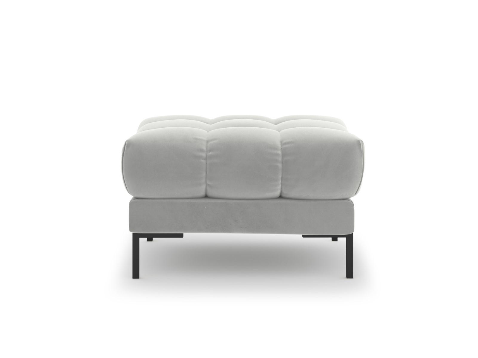 POUF Mamaia aus Samt silber - Silberfarben, Textil (60/41/60cm) - Micadoni