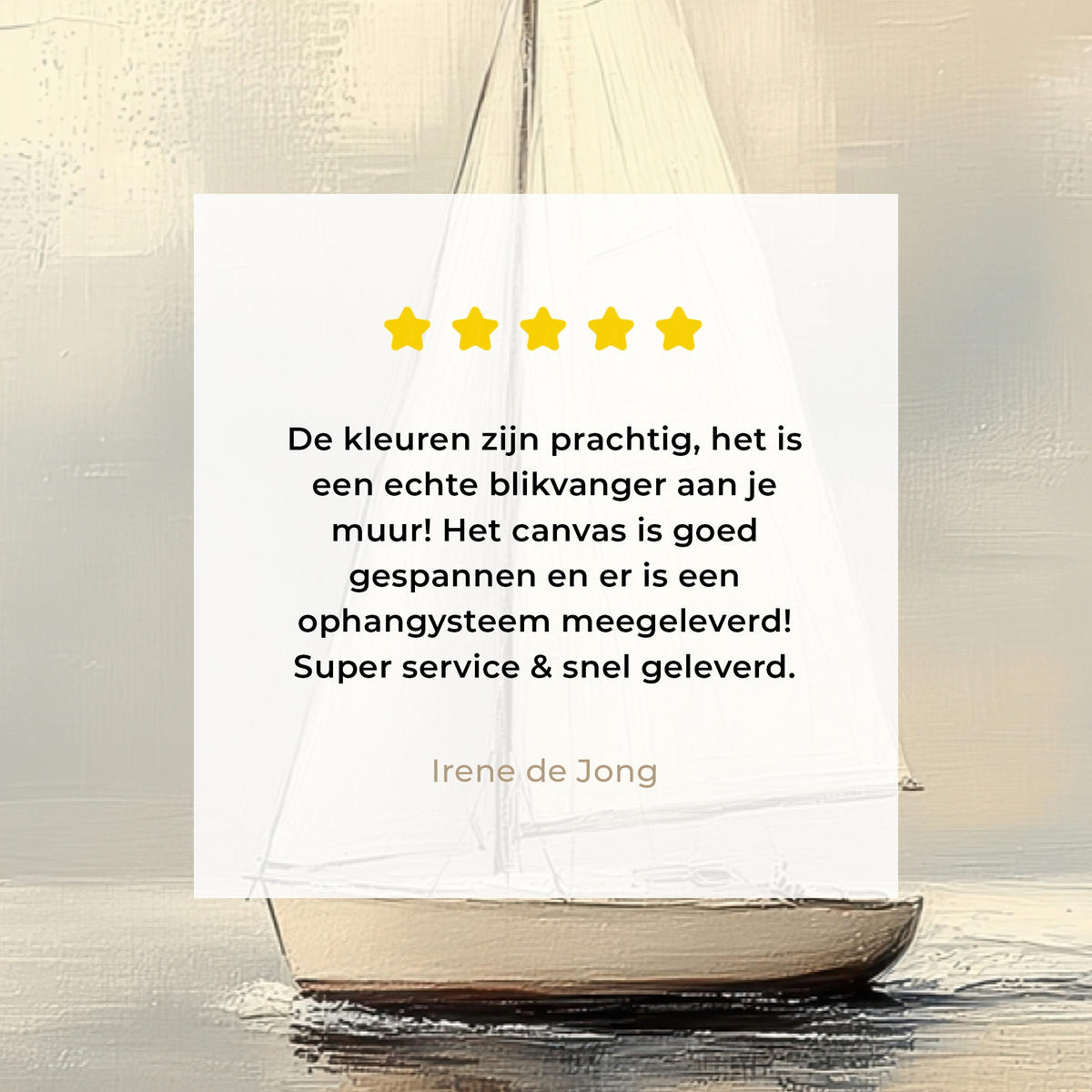 LEINWANDBILD Segelschiff - Meer - Bewölkt Wohnzimmer Groß 120x80 cm - Creme, Textil (120/80cm) - MuchoWow