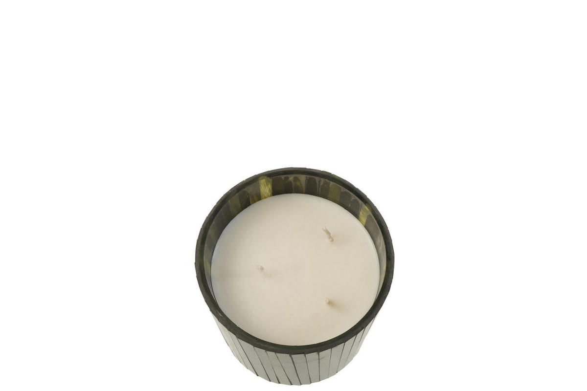 DUFTKERZE NOA - Grün - S - 35 Std. - Waldgrün, Paraffin (12/11.5cm) - J-Line