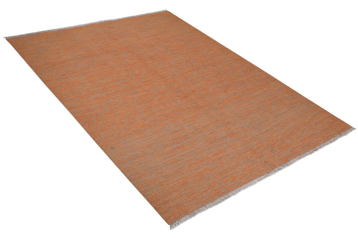 KELIM-TEPPICH handgewebt Gashgai Orange 202/146 cm Schurwolle - Orange, Textil (146/202cm) - Looma