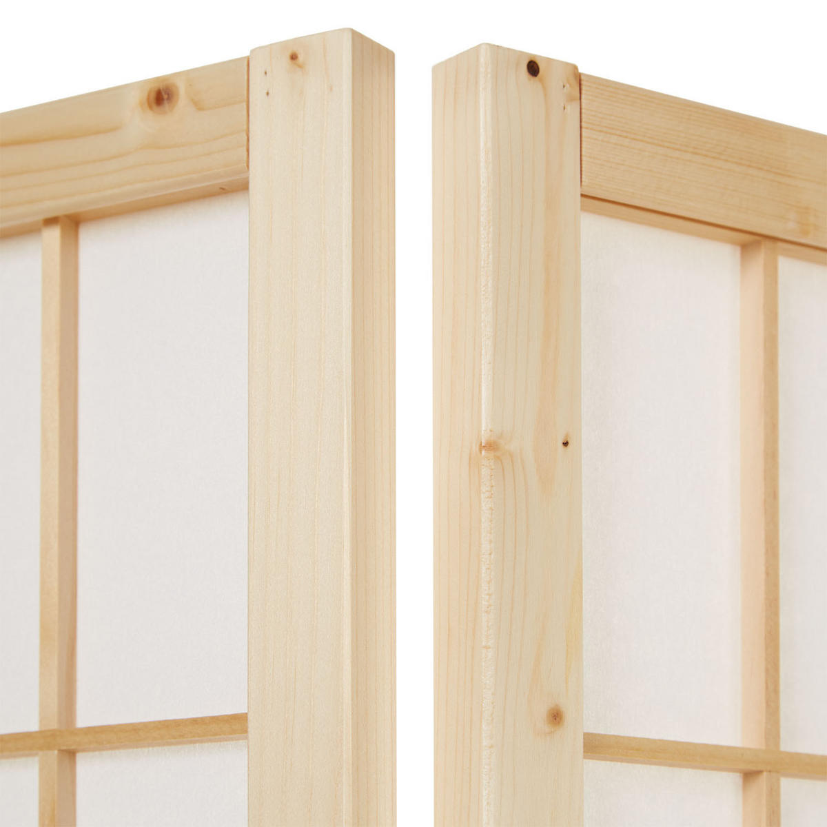PARAVENT 6-tlg. 264/175 cm Braun Shoji - Braun, Holz (264/175/2cm) - Homestyle4u