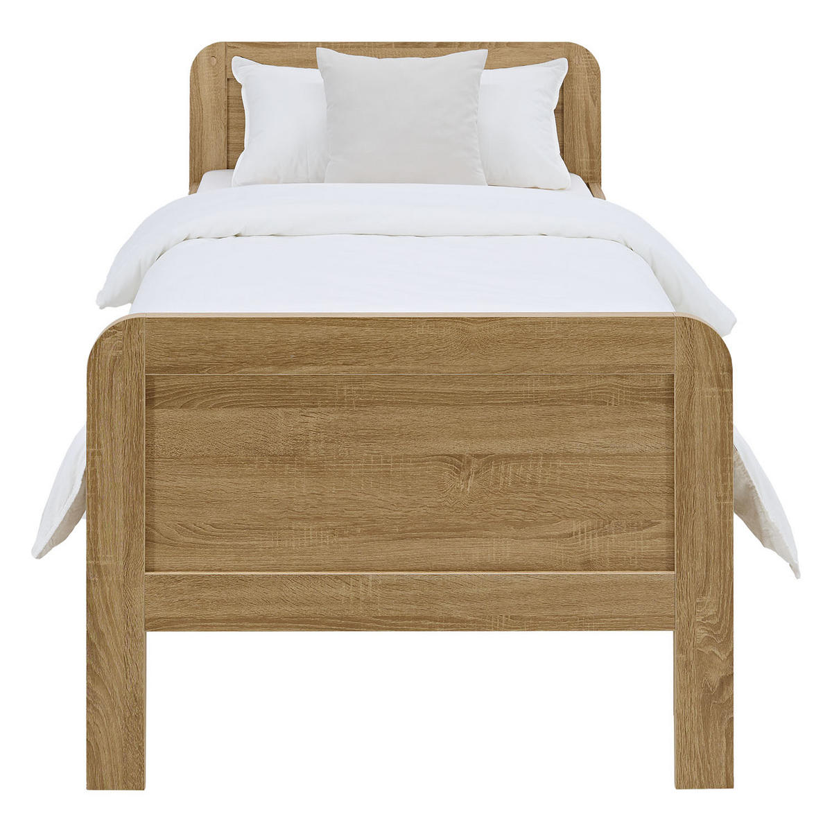 HOLZBETT Seniorenbett 100/200 Natur - Braun, Holz (100/200cm) - Homestyle4u