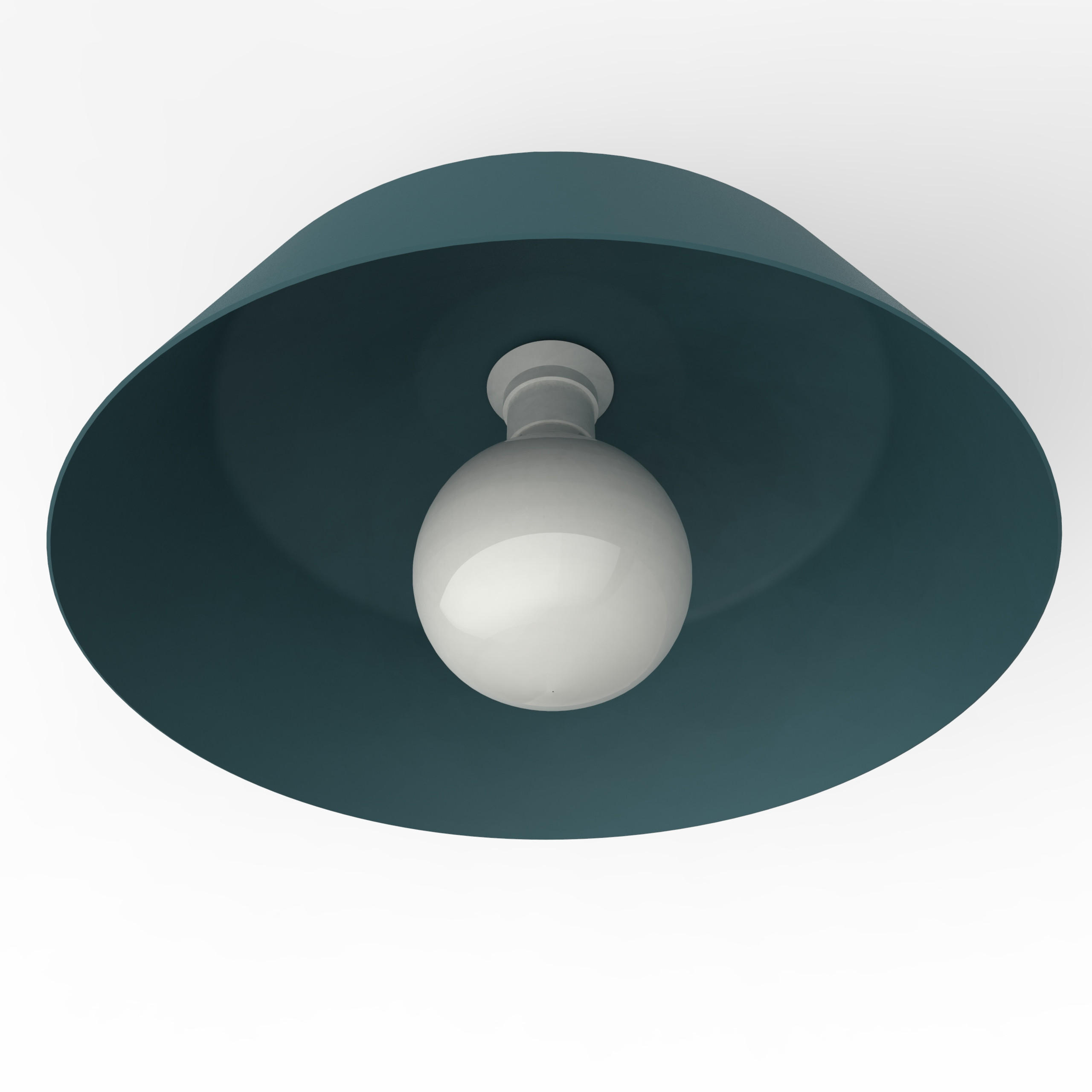 DECKENLEUCHTE - Blau, Metall (35/35/20cm) - Lumicom