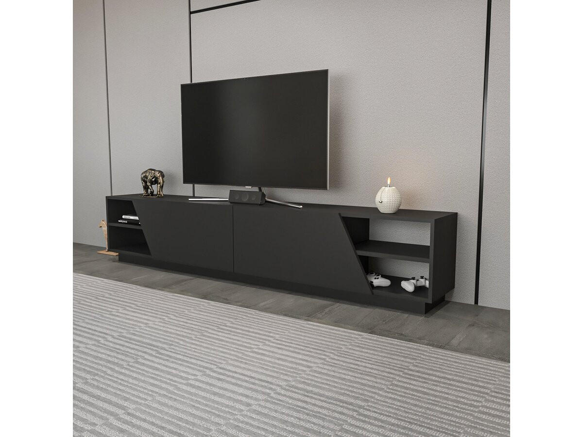 TV-MÖBEL Rhodes Anthrazit - Anthrazit, Holz (240/47/37cm) - Habitat Garten