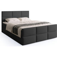 BOXSPRINGBETT Boston Duo Mit Bettkasten, Topper und Matratze Graphit Cosmic 101 160x200 cm - Graphitfarben/Schwarz, Textil (160/200cm) - Bromarkt
