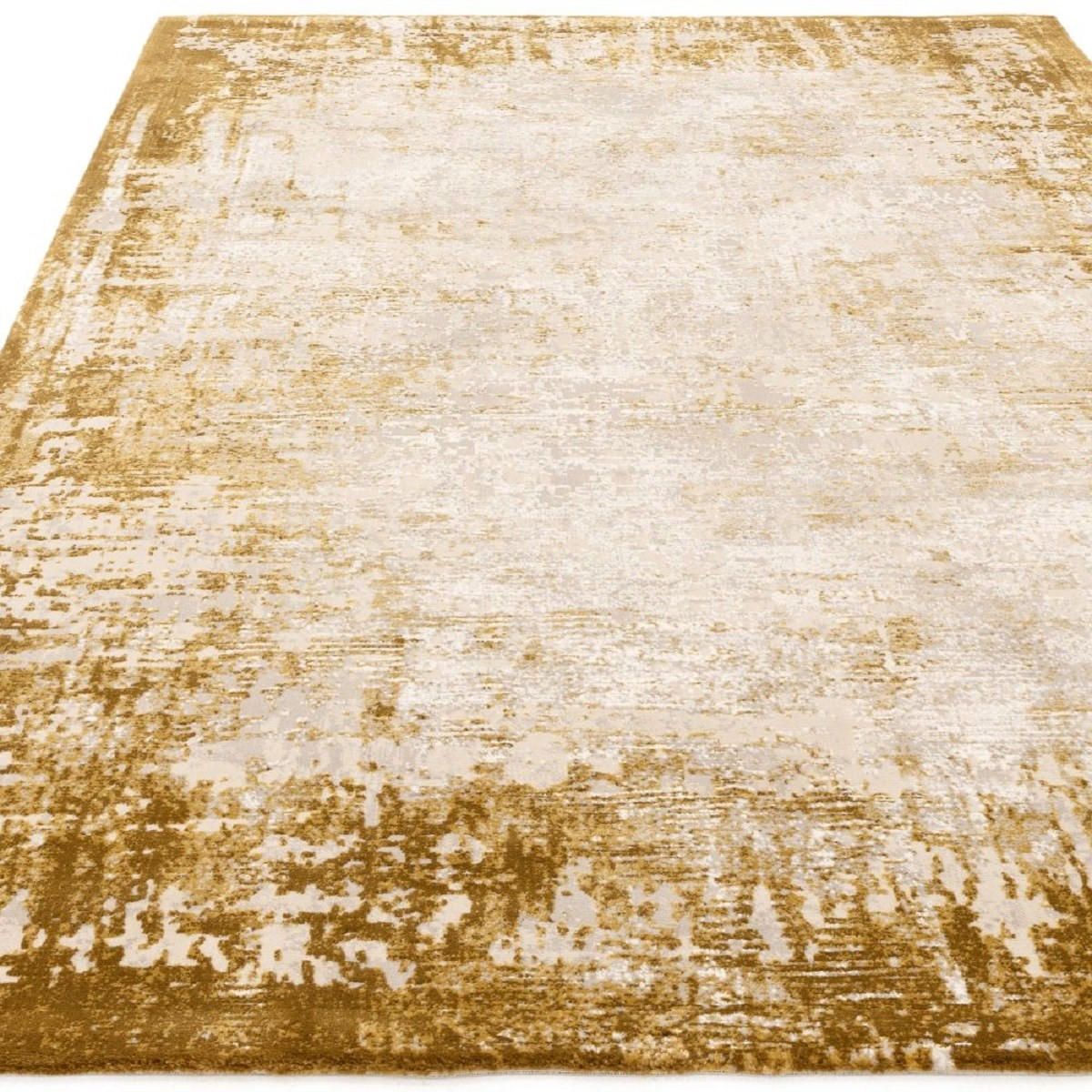 TEPPICH Moderner für Wohn- und Schlafzimmer ZUKA Gelb 120 x 170 cm - Gelb, Textil (120/170cm) - Novatrend