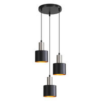 PENDELLEUCHTE Michael 22/12/173.5 cm - Schwarz, Metall (22/12/173.5cm) - ZMH