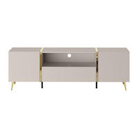 TV-BOARD - 158 cm x 41 cm - Holz, Platte - Beige, Goldfarben - MARZIALO - Beige/Goldfarben, Holz (158/51.8/41cm) - Vente-Unique