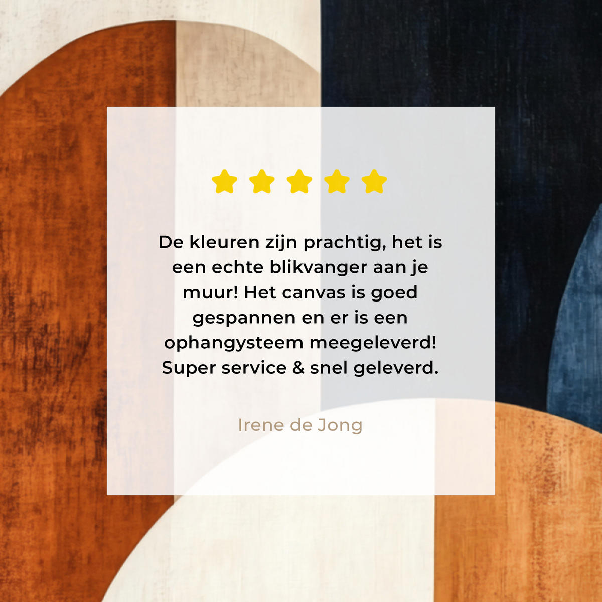 LEINWANDBILD Abstrakt - Formen - Dunkelblau 40x30 cm - Cognac, Textil (40/30cm) - MuchoWow