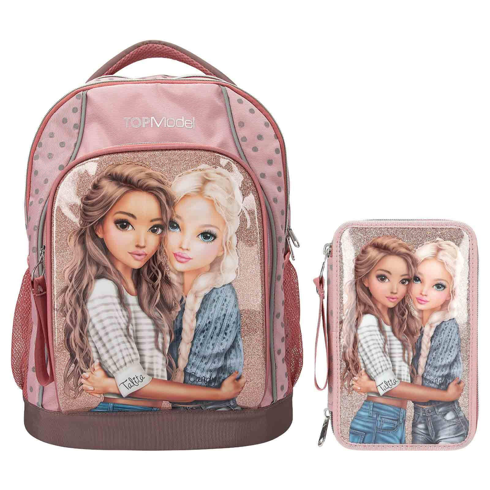 SCHUL-SET DOTS TOPModel flieder 2er Set - Flieder, Textil (1/1cm) - Depesche Germany