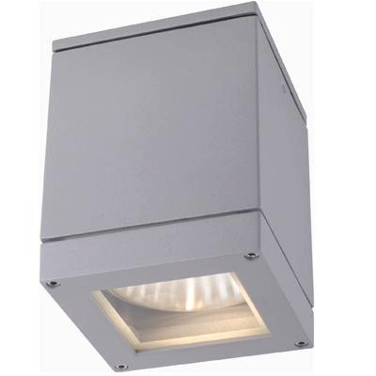 AUSSENLEUCHTE QUADRA M Silbergrau 8 W IP54 - Grau, Metall (108/108/14cm) - Rendl