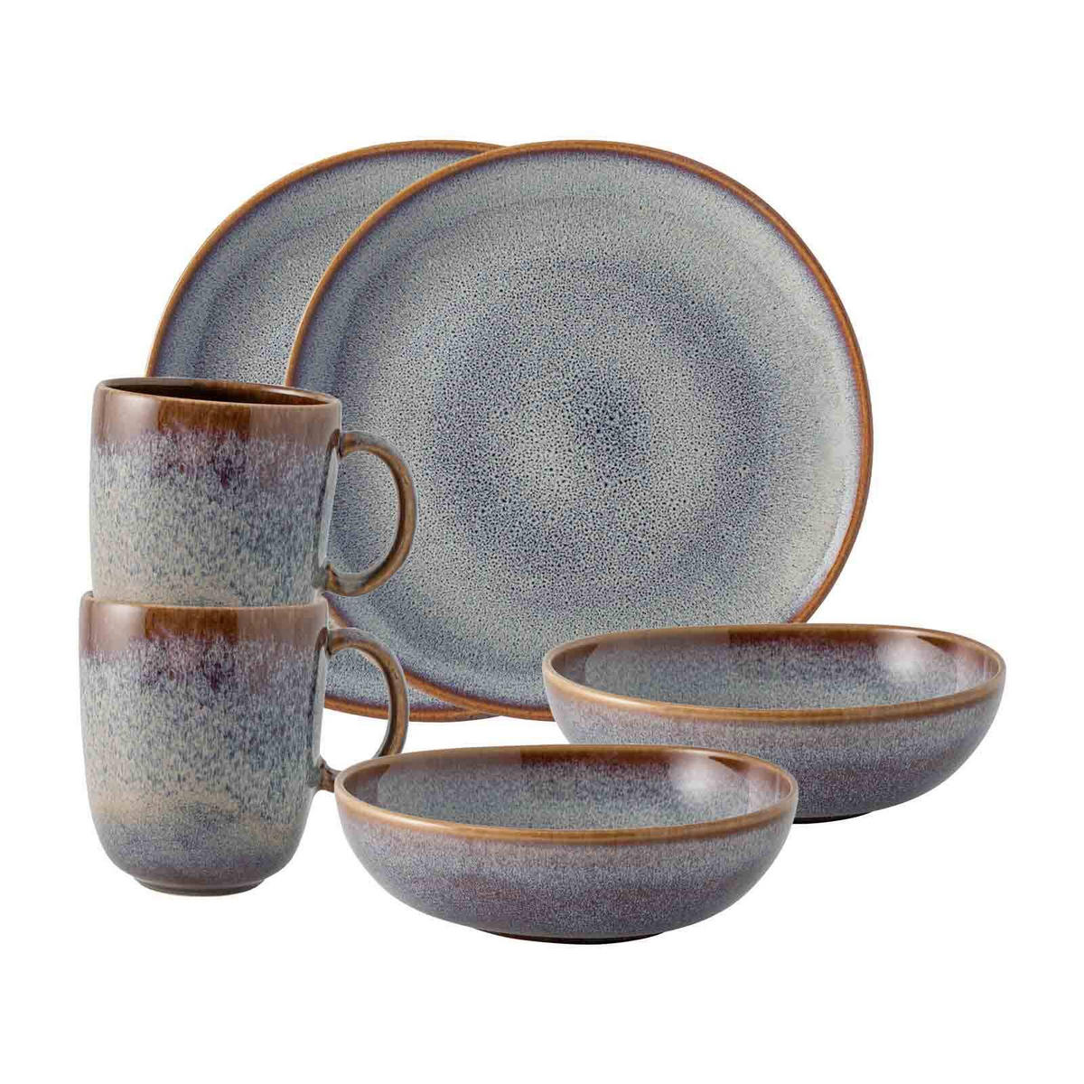 FRÜHSTÜCKS-SET Lave Beige 6er Set - Beige, Keramik (28/22/38cm) - like.Villeroy & Boch