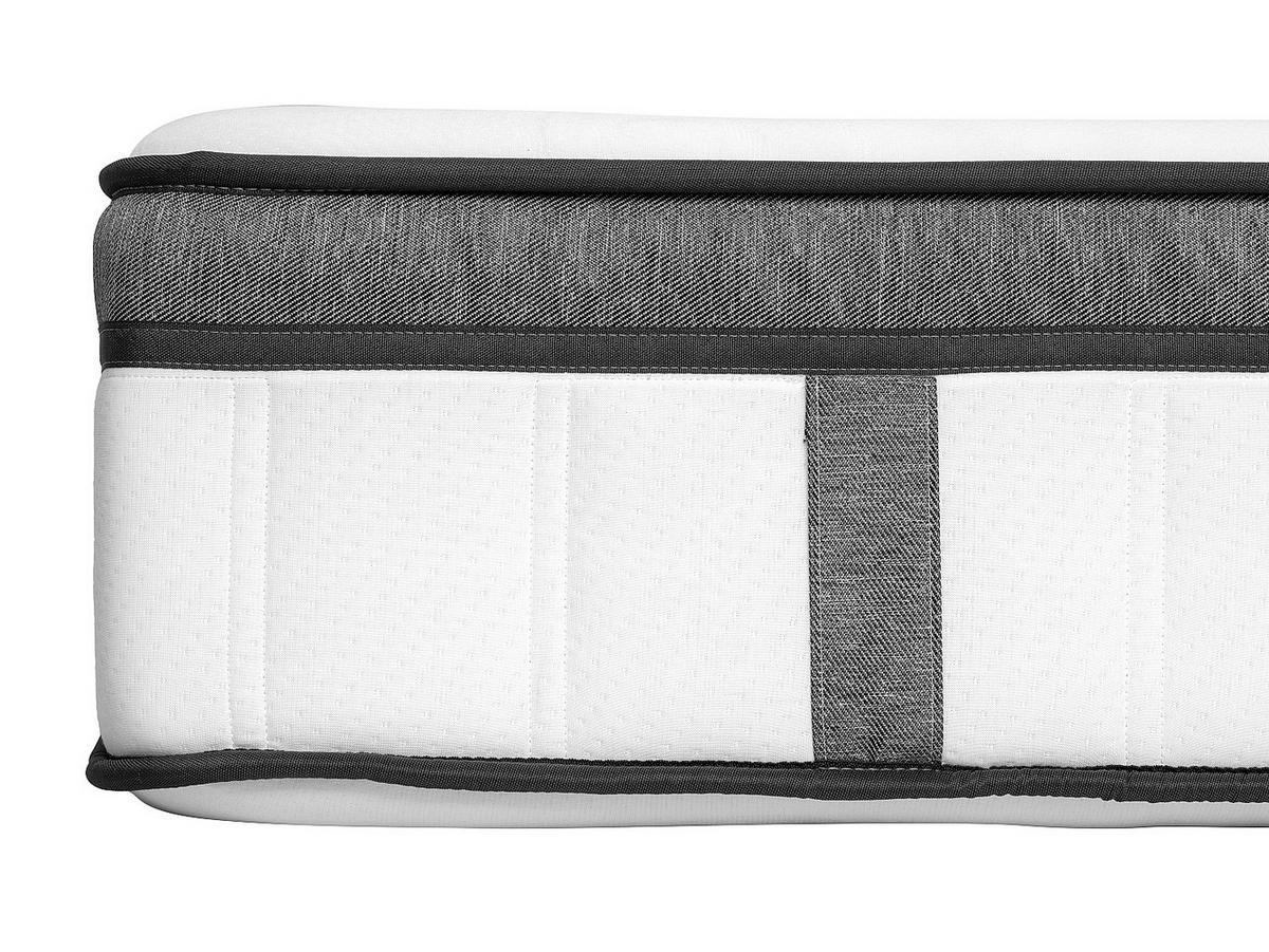 STANDARDMATRATZE - 2 Personen - stoff - weiß Oliane - Weiß, Textil (160/200cm) - Vente-Unique