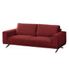2,5-SITZER SOFA - Samt - Rot, Textil (216/81/89cm) - home24
