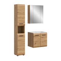 BAD-SET ICE 4.tlg. (B/H/T: ca. 105/185/46 cm) in Artisan Oak Nachbildung/Artisan Oak Nachbildung - Eiche Artisan, Holz (105/185/46cm)